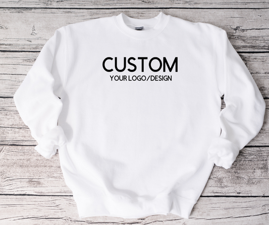 Custom White Sweatshirts
