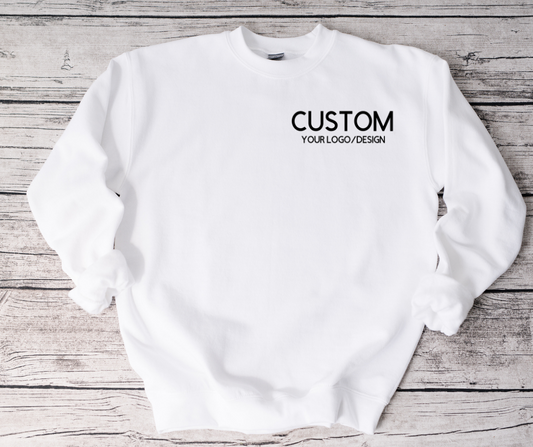 Custom White Sweatshirts