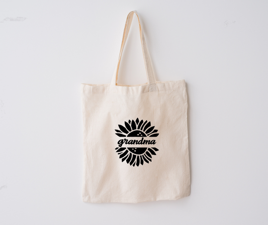 Sunflower Grandma Tote Bag